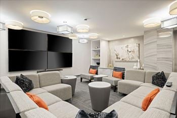 Resident club room lounge at sky on main